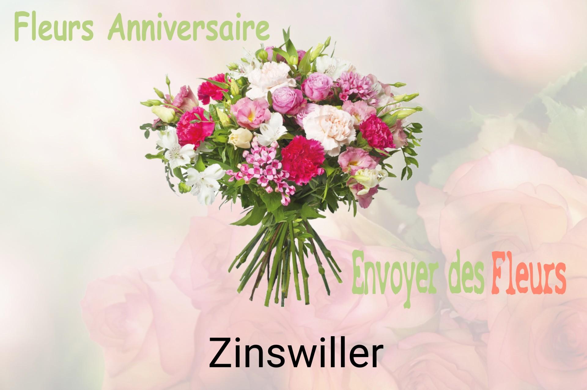 Bouquet de fleurs d’anniversaire livré à Zinswiller