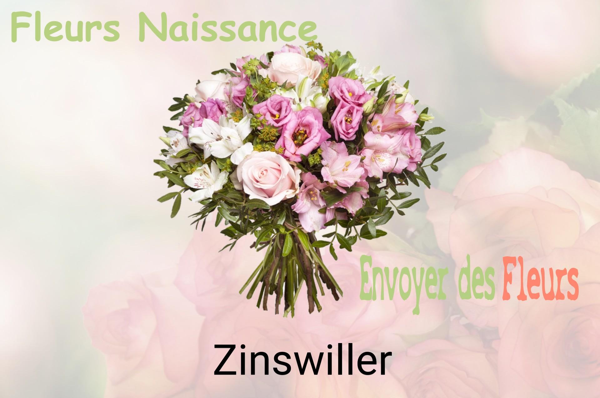 Bouquet de fleurs de naissance livré à Zinswiller